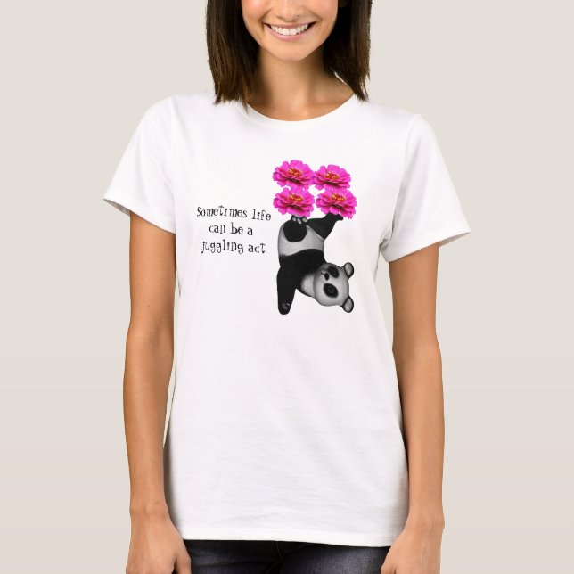 T-shirt Vie Une Loi Jonglante Panda Inspiration  (Devant)