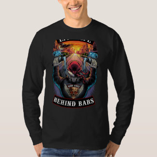 T-shirt Vie Vie Derrière Les Bars Motorcycle Skull moto