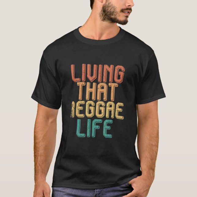 T-shirt Vie vintage de REGGAE (Devant)