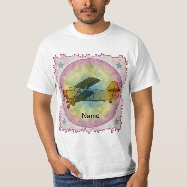 T-Shirt Vieil Avion de Beauté (Devant)