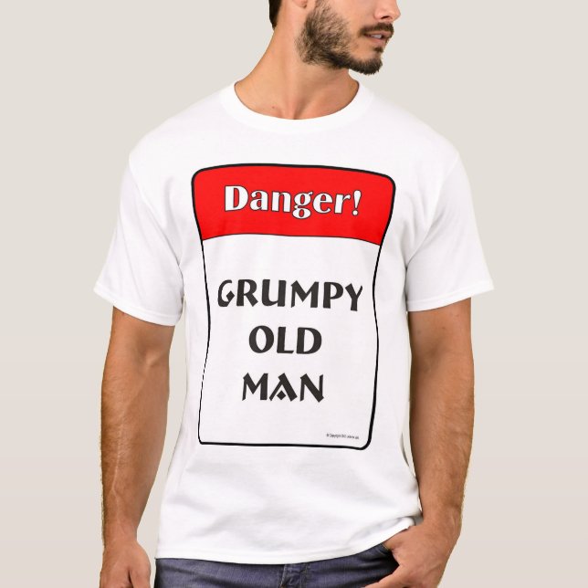T-shirt Vieil homme grincheux (Devant)