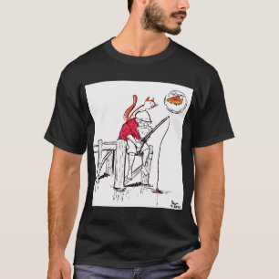T-shirt Vieil Homme Pêche