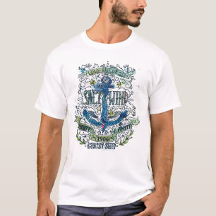 T-shirt Vieille affiche d'Ancre de marin