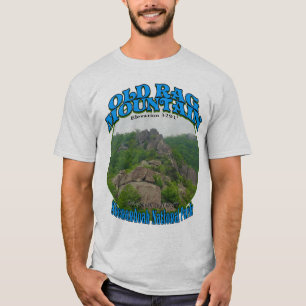 T-shirt Vieille chemise de montagne de chiffon