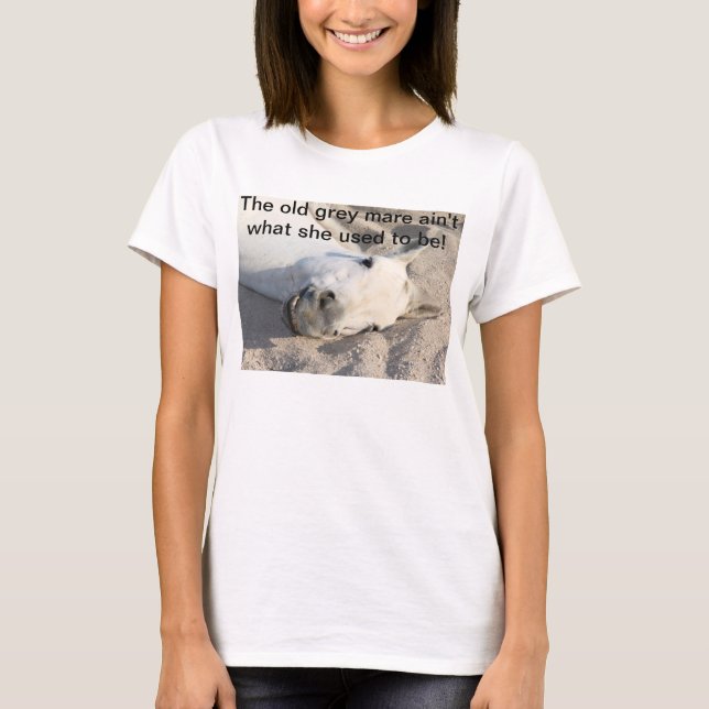 T-shirt Vieille chemise grise de jument (Devant)