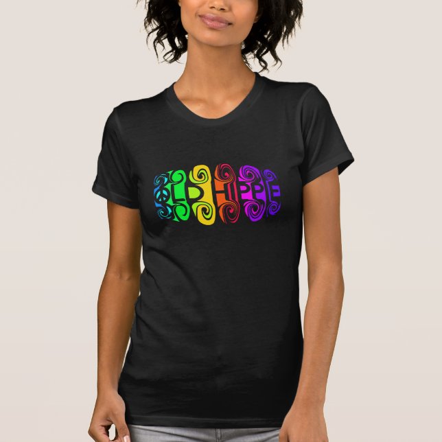 T-shirt VIEILLE chemise HIPPIE - choisissez le style et la (Devant)