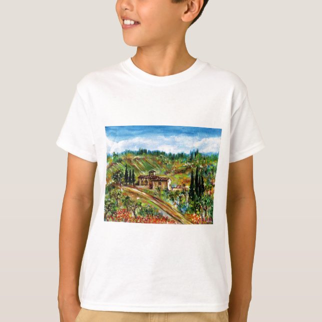 T-SHIRT VIEILLE FERME, OLIVIERS DANS LE PAYSAGE DE LA (Devant)