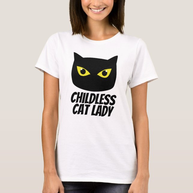 T-shirt Vieille fille aux chats (Devant)