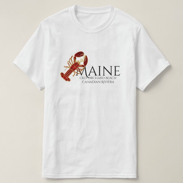 T-shirt Vieille plage Maine de verger (Design devant)