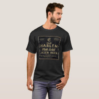Vieille publicité de cru de bière blonde de Harlem