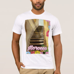 T-shirt Vieille ville Maroc affiche de voyage