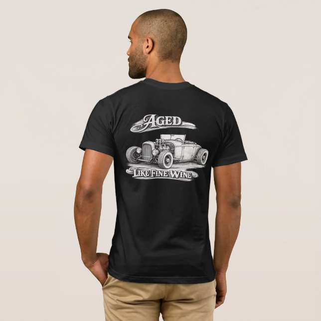 T-shirt Vieilli Comme un Grand Vin (Dos entier)