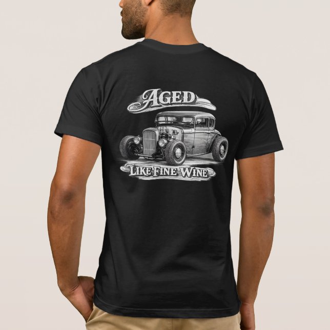 T-shirt Vieilli comme un grand vin (Dos)