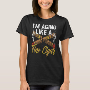 T-shirt Vieillir Comme Un Faux Cigare Fumer Tabac Cigarett