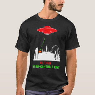T-shirt Vienne Autriche Invasion Retro Jeu Ufo