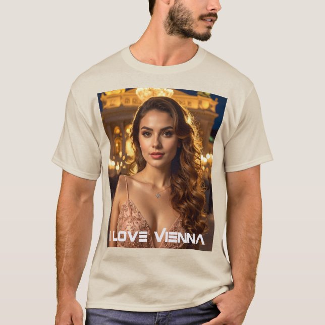 T-shirt VIENNE - Autriche - J'AIME VIENNE (Devant)