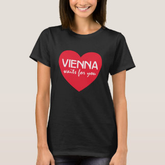 T-shirt Vienne vous attend Amour Cœur