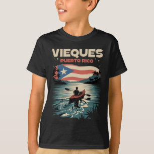 T-shirt Vieques Porto Rico île Souvenir Porto Ricain F