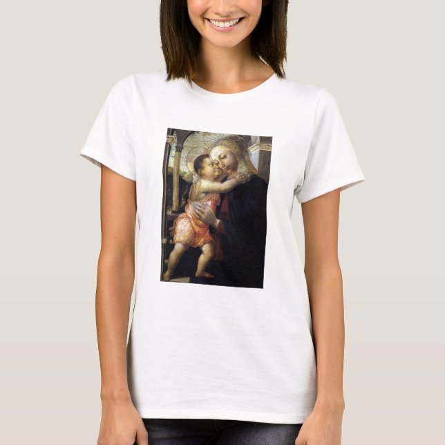 T-shirt Vierge à l'enfant - Botticelli - c1500 (Devant)