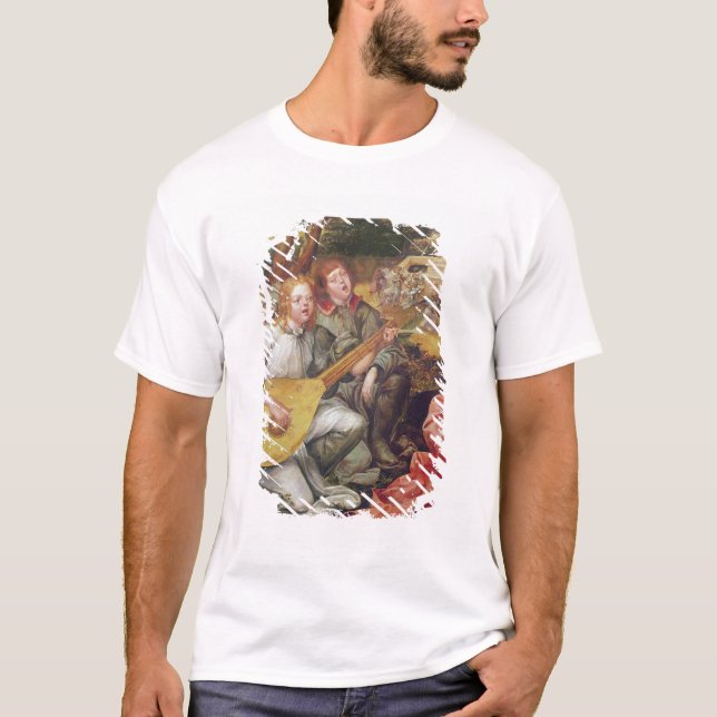T-shirt Vierge et enfant avec des anges (Devant)