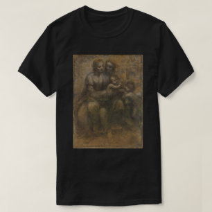 T-shirt Vierge et enfant avec Sainte-Anne par Léonard de V