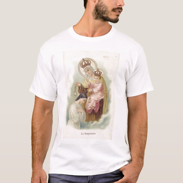 T-shirt Vierge Marie avec l'enfant du Christ (Devant)