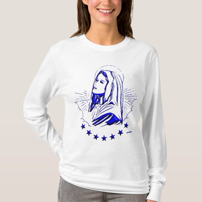 T-shirt Vierge Marie béni - mère de Dieu (Devant)