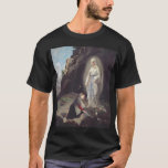 T-shirt Vierge Marie de Lourdes<br><div class="desc">Elle est vénérée sous ce titre par l'église catholique romaine en raison de ses apparitions qui se sont produites à Lourdes,  en France. Première apparition du 11 février 1858,  dont Bernadette Soubirous.</div>