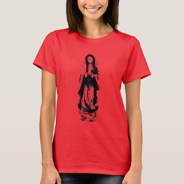 T-shirt Vierge Marie Entièrement Longueur du tee-shirt (Devant)