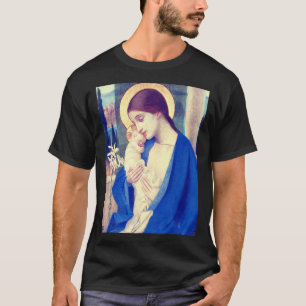 T-shirt Vierge Marie et enfant par Marianne Stokes