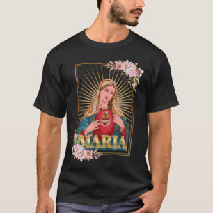 T-shirt Vierge Marie et son coeur immaculé