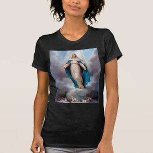 T-shirt Vierge Marie Mary, Jésus et dieux mère, saint Ma