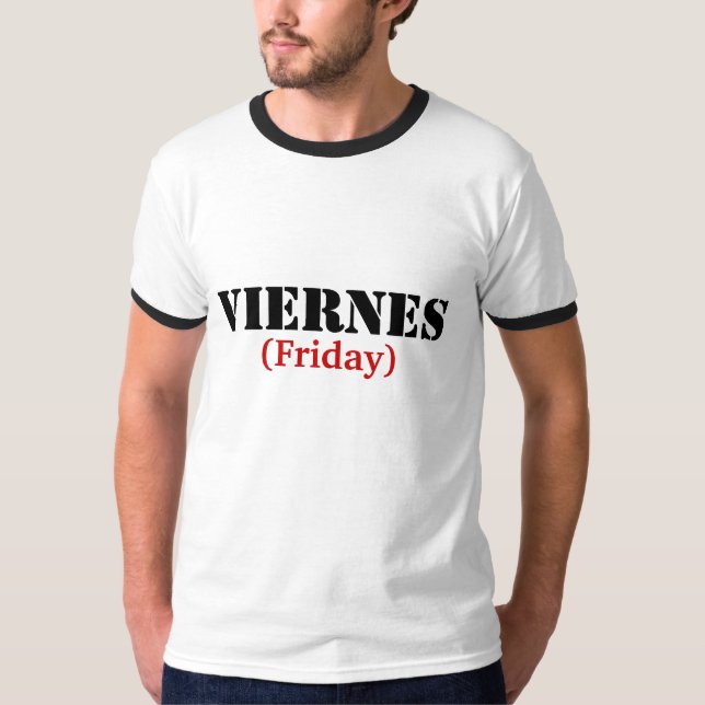 T-shirt VIERNES (vendredi) (Devant)
