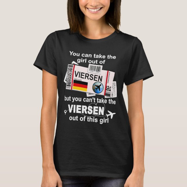 T-shirt Viersen Boarding Pass Viersen Girl Viersen (Devant)