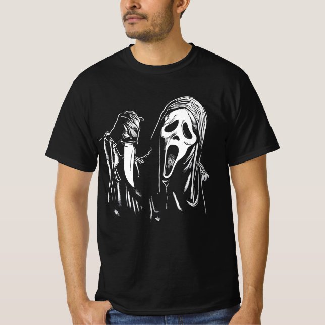T-shirt Vies du visage fantôme de cri (Devant)