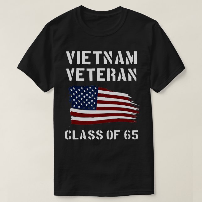 T-shirt Viêt Nam Vétérinaire Classe de ruban de 1965 65 (Design devant)