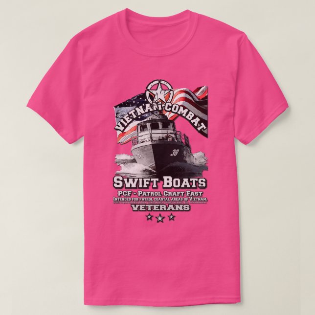 T-shirt Vietnam Combat PCF SWIFT BOAT (Design devant)