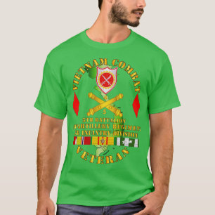 T-shirt Vietnam Combat Vet 5e Bn 4e Artillerie 5e Inf Di