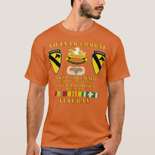 T-shirt Vietnam Combat Vet avec 1ère Bn 8e Cav 1er Cav Div