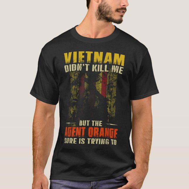 T-shirt Vietnam Guerre Orange Agent Victimes Militaires Re (Devant)