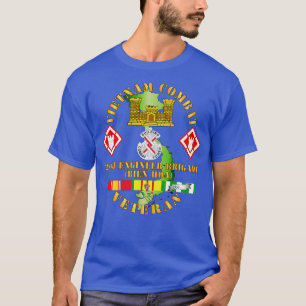 T-shirt Vietnam Vétéran de combat avec 20e brigade du géni