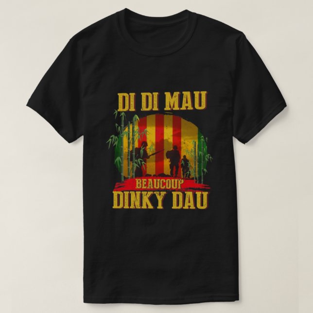 T-SHIRT VIETNAM VETERAN DI MAU (Design devant)
