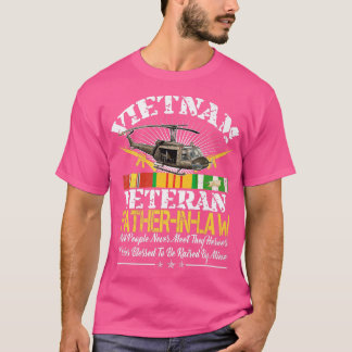 T-shirt Vietnam Veteran FatherInLaw Raised By My Hero Mil