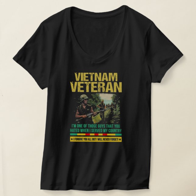 T-SHIRT VIETNAM VETERAN JE NE VAIS JAMAIS (Poser)