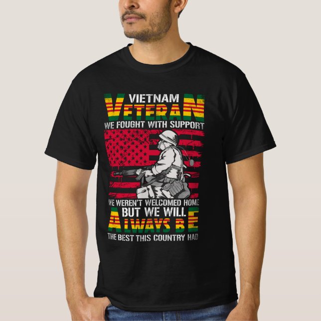 T-SHIRT VIETNAM VETERAN NOUS AVONS COMBATTU AVEC LE SOUTIE (Devant)