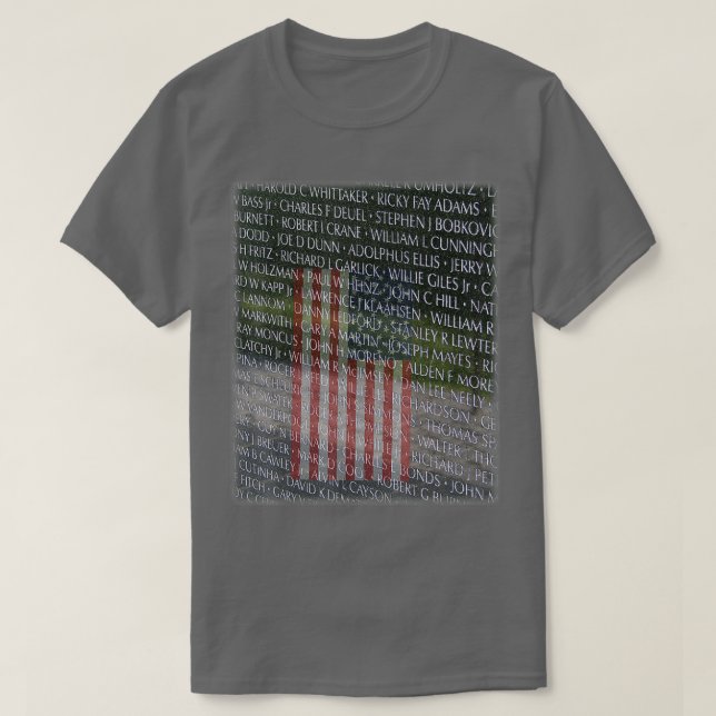 T-shirt Vietnam Veterans Memorial Wall Washington (Design devant)