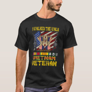 T-shirt Vietnam Vétérinaire Avec Le Drapeau Avec Le Pat De