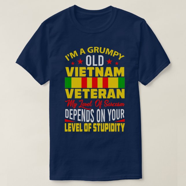 T-shirt Vietnam Vétérinaire drôle Viêt-nam Citation vietna (Design devant)