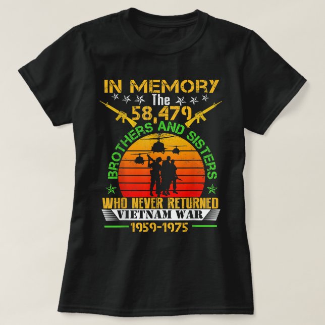 T-shirt Vietnam Vétérinaire En Mémoire La Guerre Le Cadeau (Design devant)