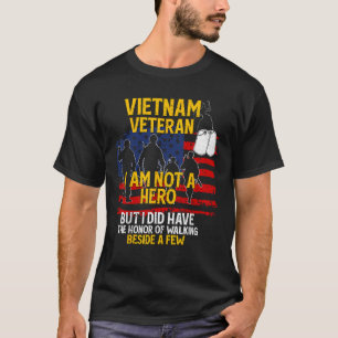 T-shirt Vietnam Vétérinaire Je ne suis pas un Héros Vétéri